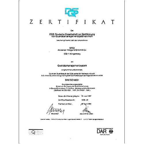 Quality management system gets certified